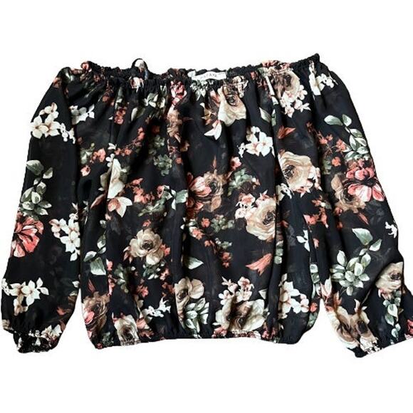 Papaya Women’s MD off the shoulders floral blouse - Picture 1 of 5
